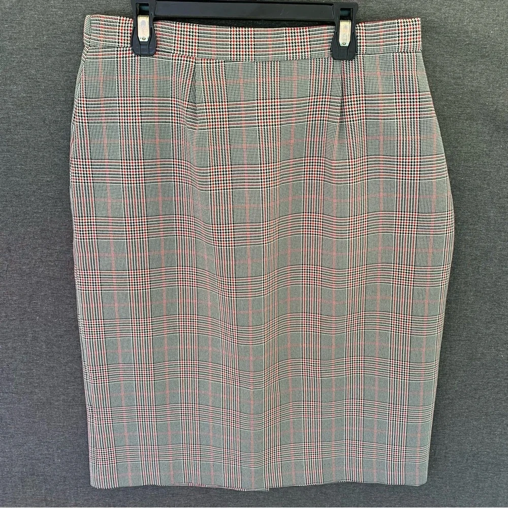 Vintage Plaid Pencil Skirt Women’s Size 12